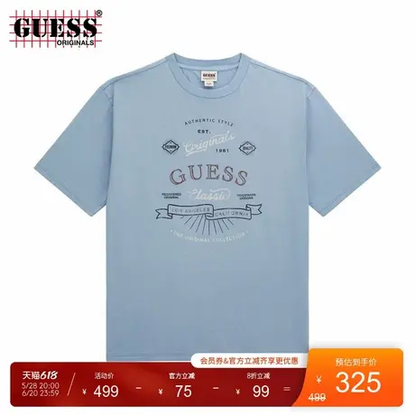 GUESSOriginals25年新款夏季男士休闲圆领短袖T恤-M5RI66K8FQ4商品大图