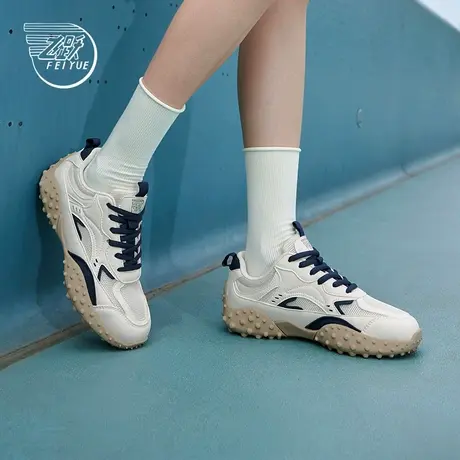 feiyue/飞跃运动鞋女鞋2025春夏季新款复古透气休闲鞋时尚板鞋商品大图