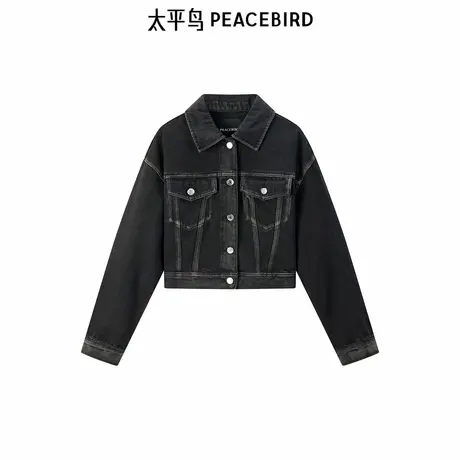 太平鸟女装春季牛仔夹克外套A3BBE1383图片