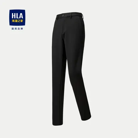 HLA/海澜之家一条过冬系列休闲裤23秋冬新暖绒内里保暖直筒裤子男图片