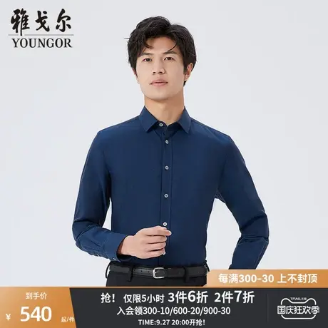 【商场同款】雅戈尔男士衬衫秋冬新款官方商务休闲长袖衬衫S3926商品大图