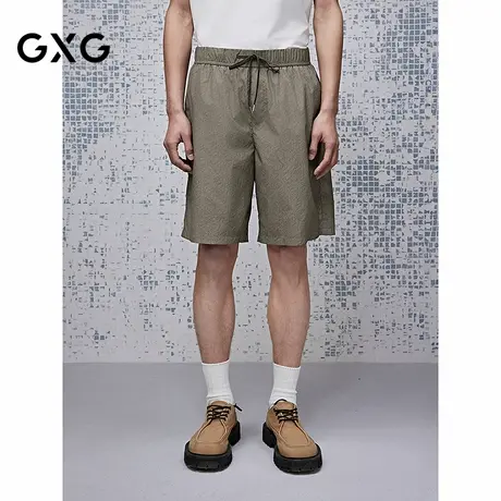 GXG男装 网布设计休闲短裤防晒沙滩裤男裤25年夏季新品G25X222027图片