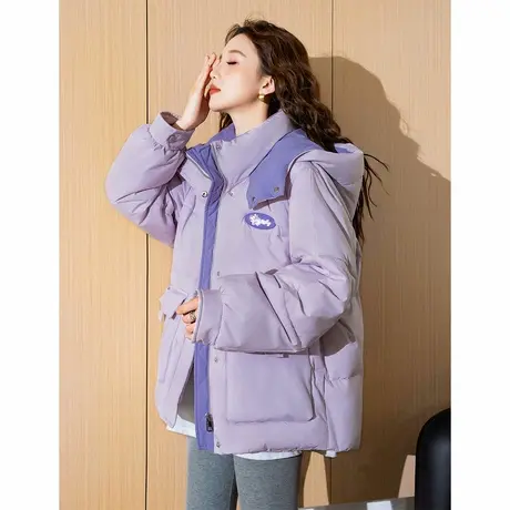 唐狮新款女棉衣冬装连帽潮流爆款棉服冬季穿搭短款设计感棉袄tuTA图片