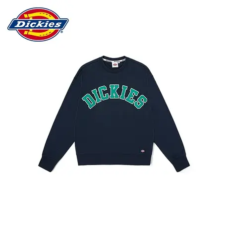 Dickies商场同款 23秋冬新品Logo贴布绣毛圈布圆领慵懒风卫衣男女图片