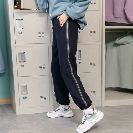 加绒运动裤休闲裤子女外穿秋冬季加厚2022新款卫裤宽松束脚图片