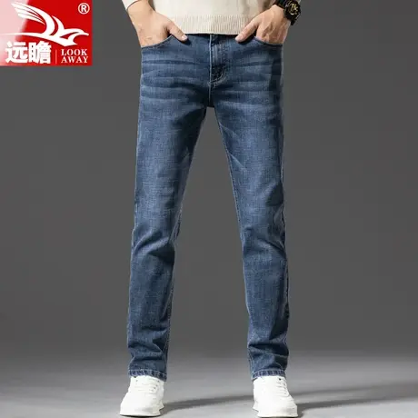 男士牛仔裤2025春季新款直筒修身休闲长裤弹力男裤秋冬厚款长裤子图片