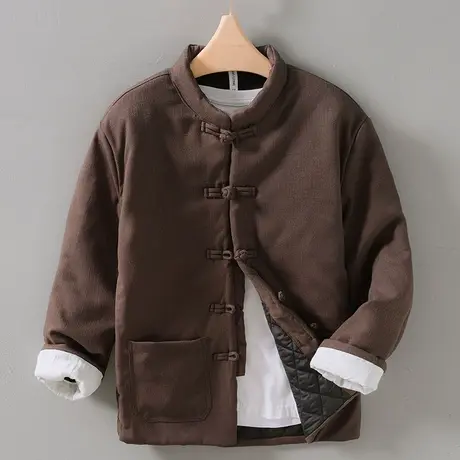 唐装棉服男中国风男装中式复古棉袄男冬季棉衣保暖立领汉服外套潮图片