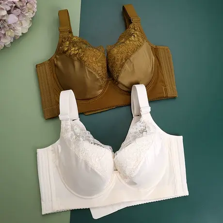 光面无痕内衣女聚拢上托调整型防外扩矫正下垂收副乳薄款文胸罩夏商品大图