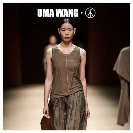 UMA WANG×三枪时装周同款背心女秋季高支莫代尔轻薄女士外穿内衣图片