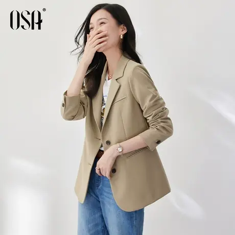 OSA欧莎高级感炸街职业西装外套女春装2023年新款小众气质西服图片