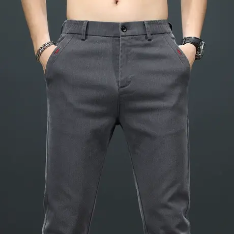 春秋款男士春季修身直筒休闲长裤子夏季男装商务西装西裤2024新款商品大图
