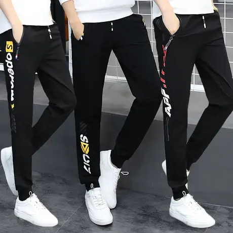 12男孩大童13休闲裤14岁初中学生15春秋长裤16薄款小脚卫裤运动裤商品大图