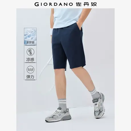 佐丹奴短裤男装黑科技凉感松紧腰针织卫裤短裤 01105452商品大图