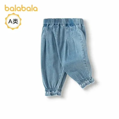 【商场同款】巴拉巴拉童装裤子女童牛仔裤2025新款春装甜美时髦萌商品大图