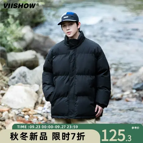 VIISHOW宽松面包服衣服冬季男生痞帅棉衣美式棉服男潮牌加厚保暖商品大图