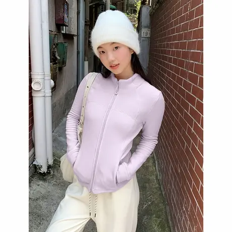 KHV真维斯摇粒绒外套女2025秋冬季新款修身小个子上衣冲锋衣内胆商品大图