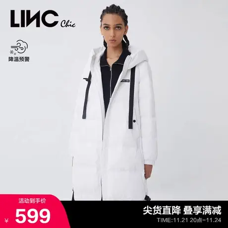 LINCCHIC金羽杰羽绒服女轻机能感中长款羽绒服女冬季Y21808214图片