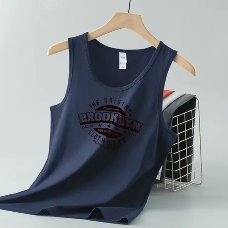 莫代尔棉男士背心夏季冰丝凉感运动坎肩跨栏篮球健身速干无袖吊带商品大图