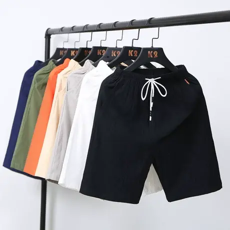 2025新款短裤男士五分裤宽松中裤子潮流休闲大裤衩夏季沙滩裤马裤商品大图