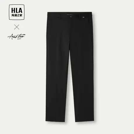 HLA/海澜之家轻商务时尚系列西裤2024春夏新款通勤纯色弹力裤子男图片