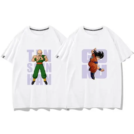 秀洛七龙珠联名短袖T恤男女小学初中生动漫周边天津饭孙悟空 半袖商品大图