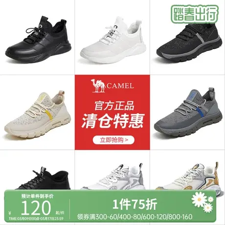骆驼运动鞋男女新款时尚百搭女鞋潮流网面透气休闲鞋老爹鞋情侣款商品大图