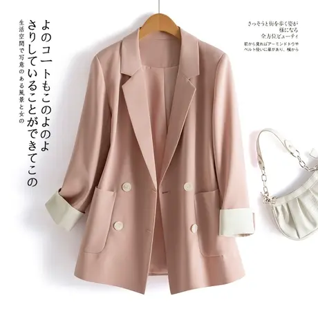 时尚气质西装上衣外套2023年春季新款女士简约宽松显瘦上班族上衣商品大图