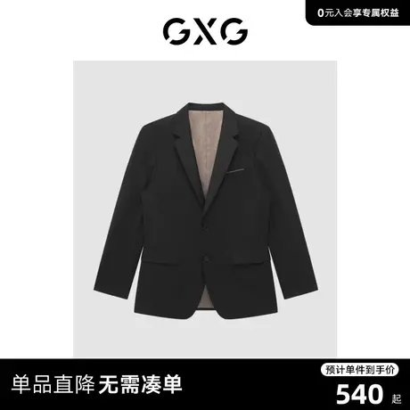 GXG男装 商场同款黑色套西西装 22年秋季新品图片