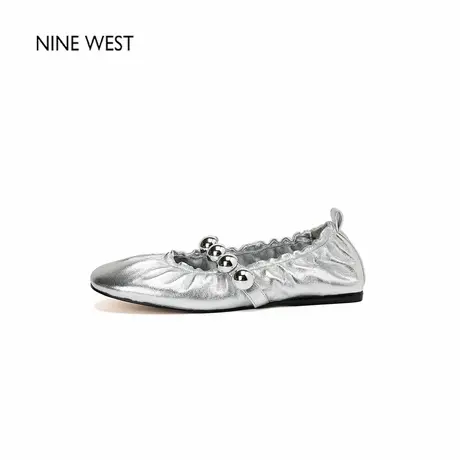 Nine West/玖熙法式真皮超软芭蕾舞鞋女平底单鞋玛丽珍鞋奶奶鞋女商品大图