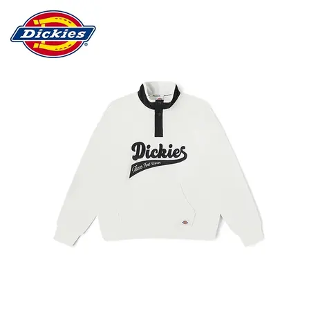 Dickies商场同款 23秋冬新品摇粒绒立领慵懒风卫衣 休闲运动保暖图片