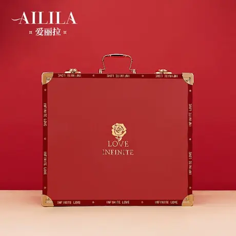 爱丽拉精致婚鞋盒情人节礼品盒订婚鞋盒时尚简约定制手提婚箱图片