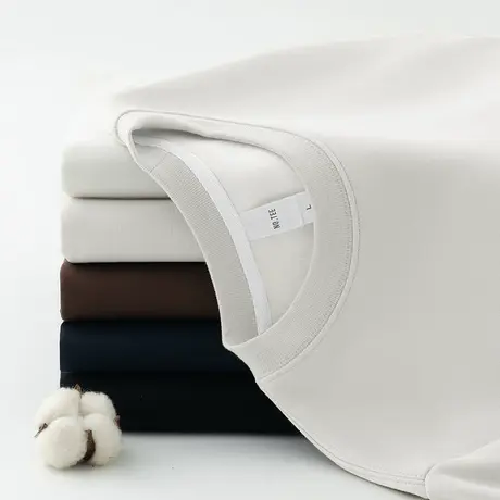 450g重磅t恤男长袖秋冬加绒加厚内搭打底衫圆领保暖小衫纯色秋衣图片