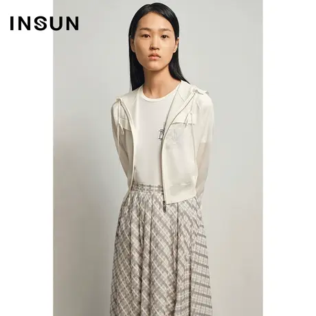 INSUN恩裳夏季连帽针织开衫商品大图