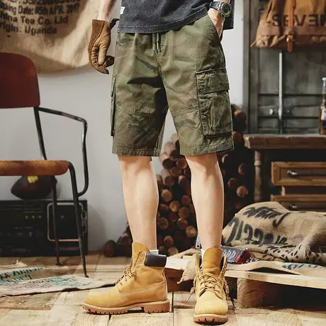 Modi Nick/摩帝尼克男士五分裤直筒百搭工装裤潮流迷彩宽松休闲商品大图