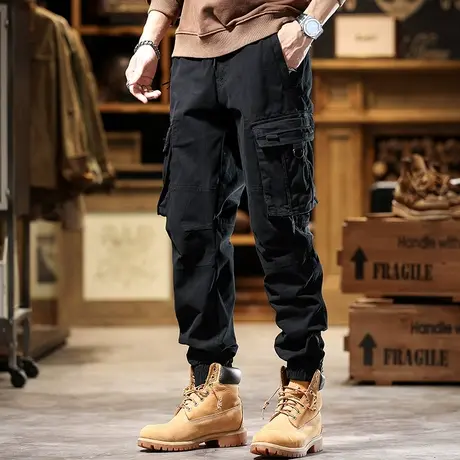 美式工装裤子男款时尚工装裤休闲裤男款时尚百搭耐磨户外工装裤男商品大图