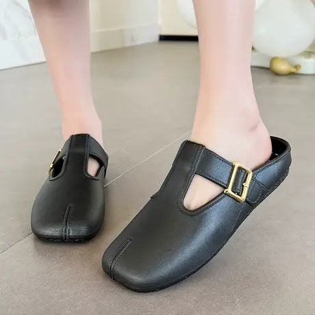 拖鞋女夏外穿2025年新款时尚百搭包头半拖鞋软底防滑踩屎感凉拖鞋图片