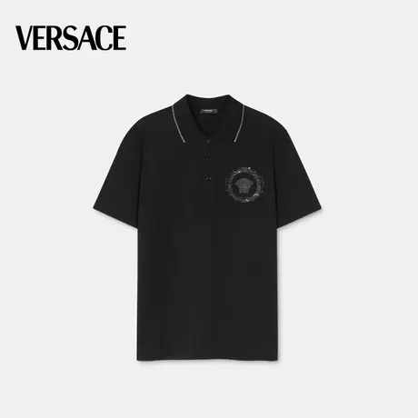 【秀场同款】VERSACE/范思哲 男士Medusa Cartouche Polo衫商品大图