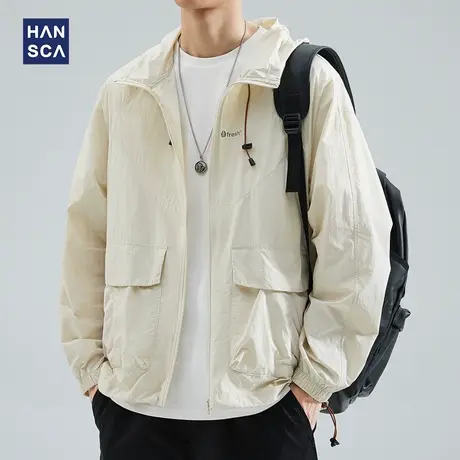 hansca冰丝防晒衣男夏季薄款速干透气UPF50+防紫外线户外钓鱼外套商品大图