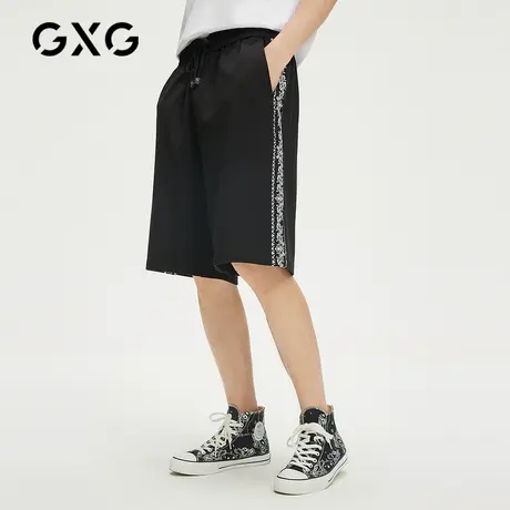 【新款】GXG男装 夏季男潮流百搭休闲短裤男GHC122008D商品大图