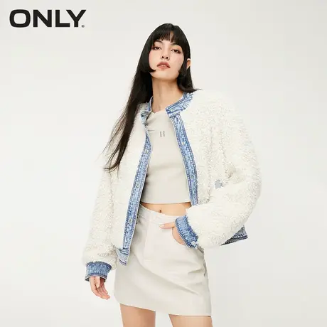 ONLY2023冬季新款时尚气质百搭正反两穿牛仔外套女|12340B009图片