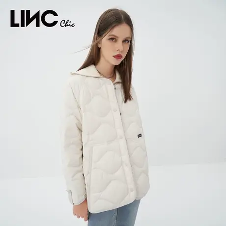 LINC金羽杰羽绒服女2023秋冬新款反季专柜断码轻薄女款夹克外套商品大图