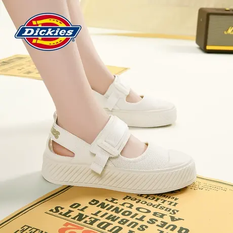 Dickies法式玛丽珍鞋2025夏季网面女鞋休闲鞋女法式单鞋一字系带图片