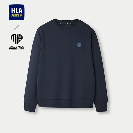 HLA/海澜之家亦心即为系列卫衣2025秋季新款贴布绣时尚柔软男女图片