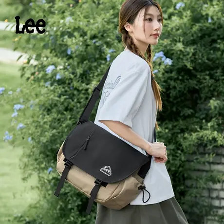 Lee大容量斜挎包男2026新款多功能潮牌户外单肩包通勤休闲运动包商品大图