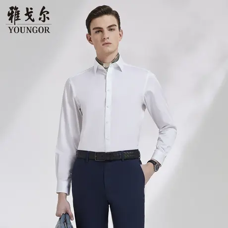 雅戈尔奥莱 男装商务休闲新款长袖衬衫正装修身衬衣男商品大图