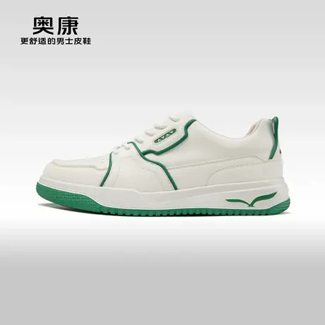 奥康男鞋秋季新款低帮时尚休闲鞋真皮软底网红款百搭男鞋潮商品大图