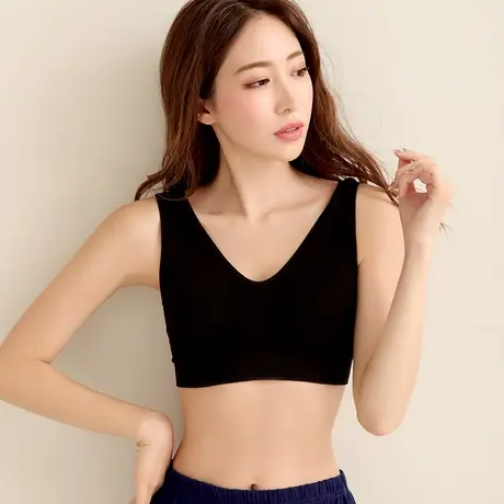内衣打底薄聚拢舒适大码透气短款半身少女u型美背吊带背心778914商品大图