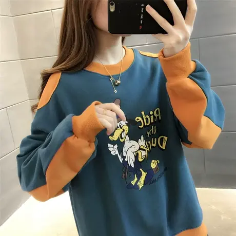 韩版女装2023年新款春装宽松女士卫衣服秋冬装ins潮上衣外套百搭图片