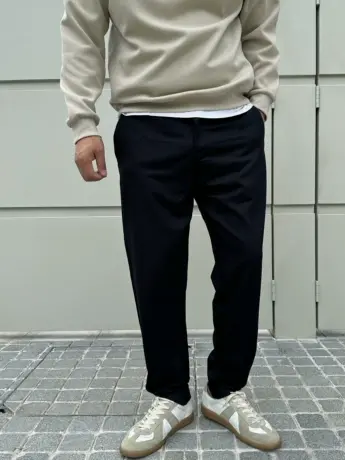 大依无忧秋新款简约黑色大号潮胖子弹力加肥加大码男士休闲长裤商品大图