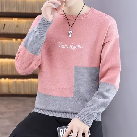 春秋季毛衣男士加厚款内搭针织打底衫韩版潮流线衣休闲秋装上衣服商品大图